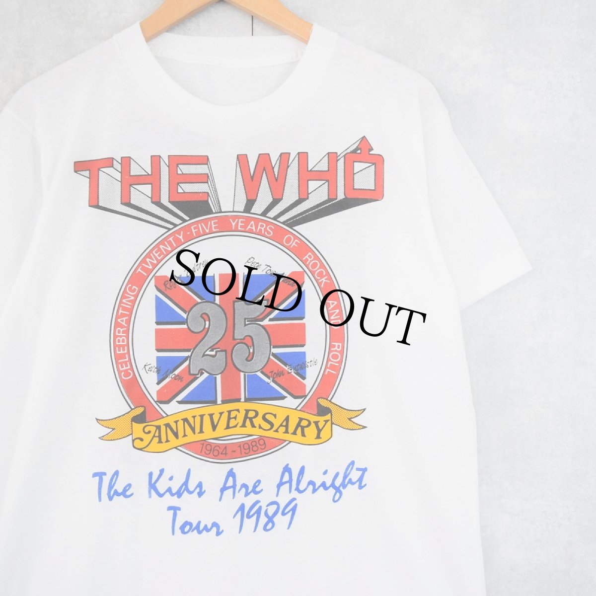 画像1: 80's THE WHO ロックバンドツアープリントTシャツ (1)