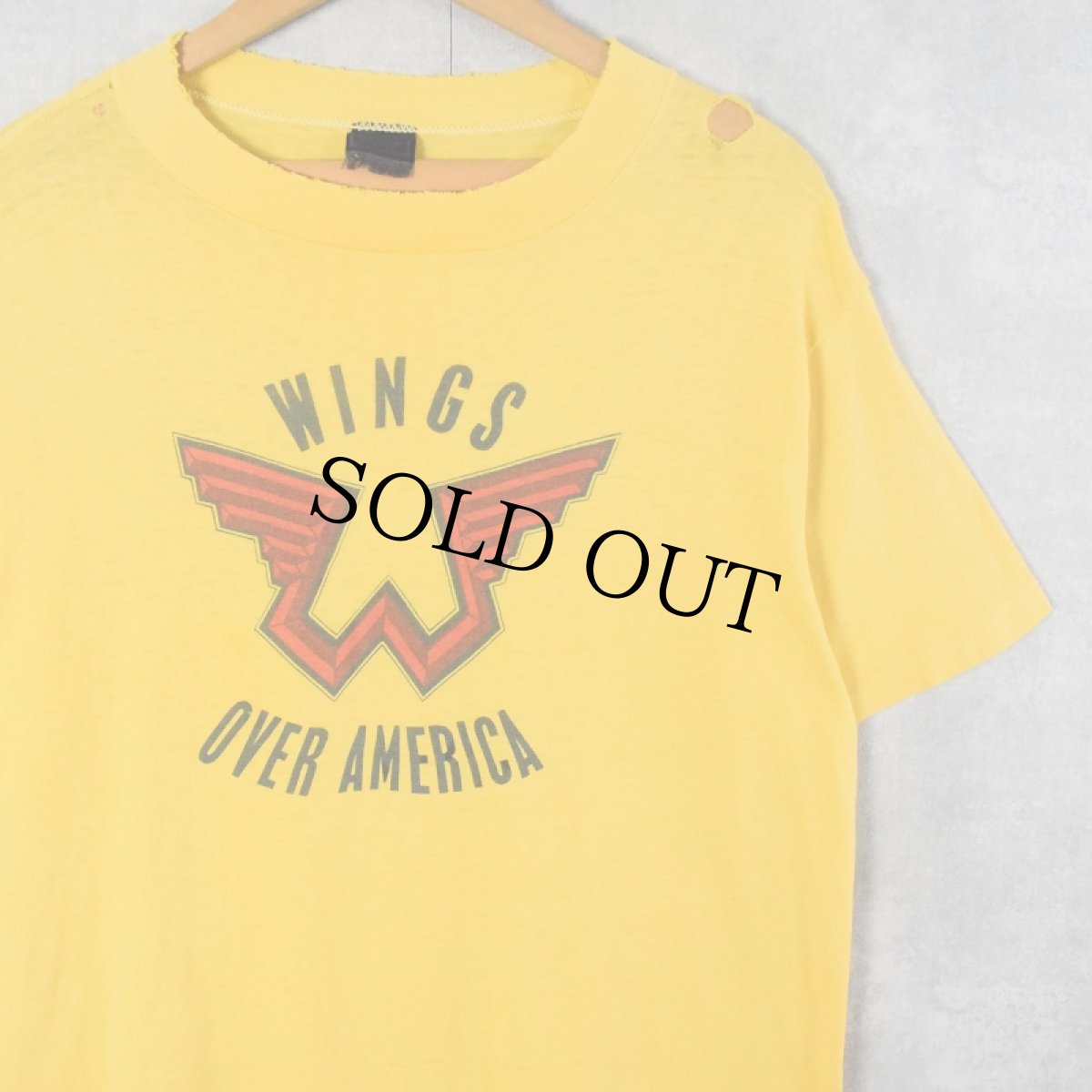 画像1: 70's WINGS OVER AMERICA ロックバンド ライブアルバムTシャツ (1)