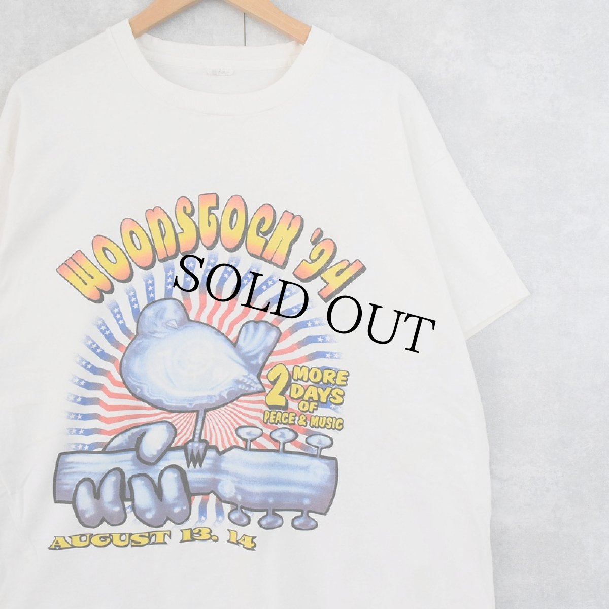 画像1: 【SALE】 1994 WOODSTOCK USA製 ロックフェスティバルTシャツ (1)