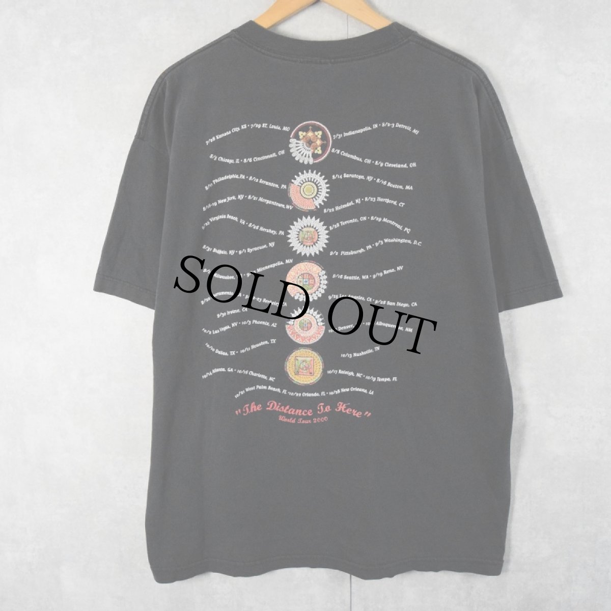 画像2: 2000's Live "The Distance To Here" オルタナティブロックバンドツアーTシャツ BLACK XL (2)