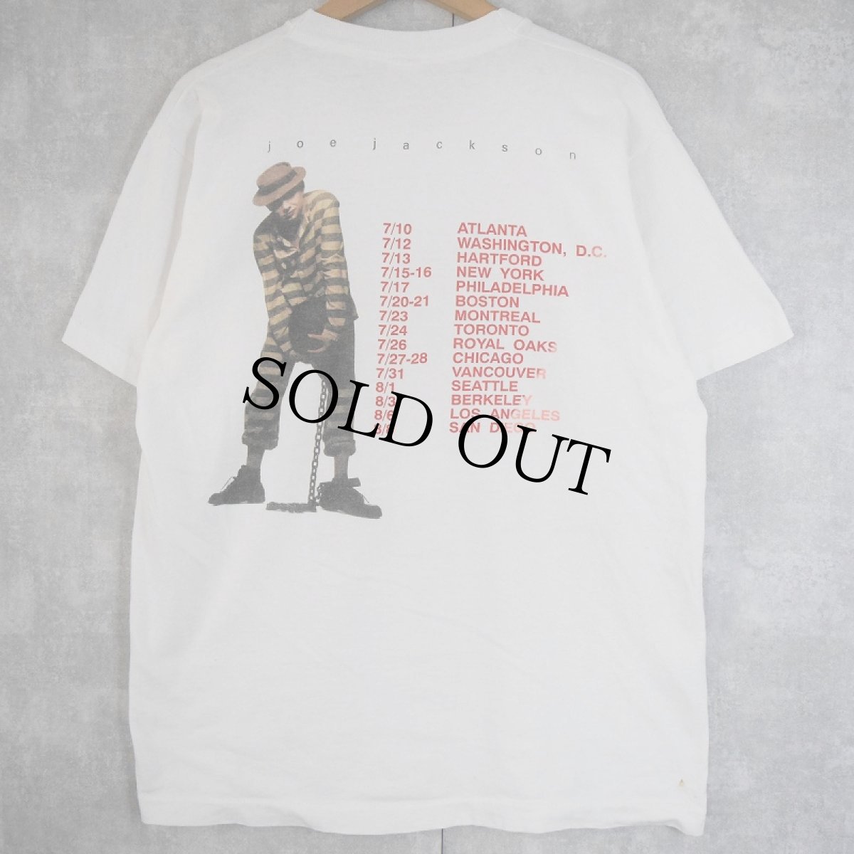 画像2: 90's Joe Jackson USA製 "Laughter & Lust" ミュージシャン アルバムプリントTシャツ XL (2)