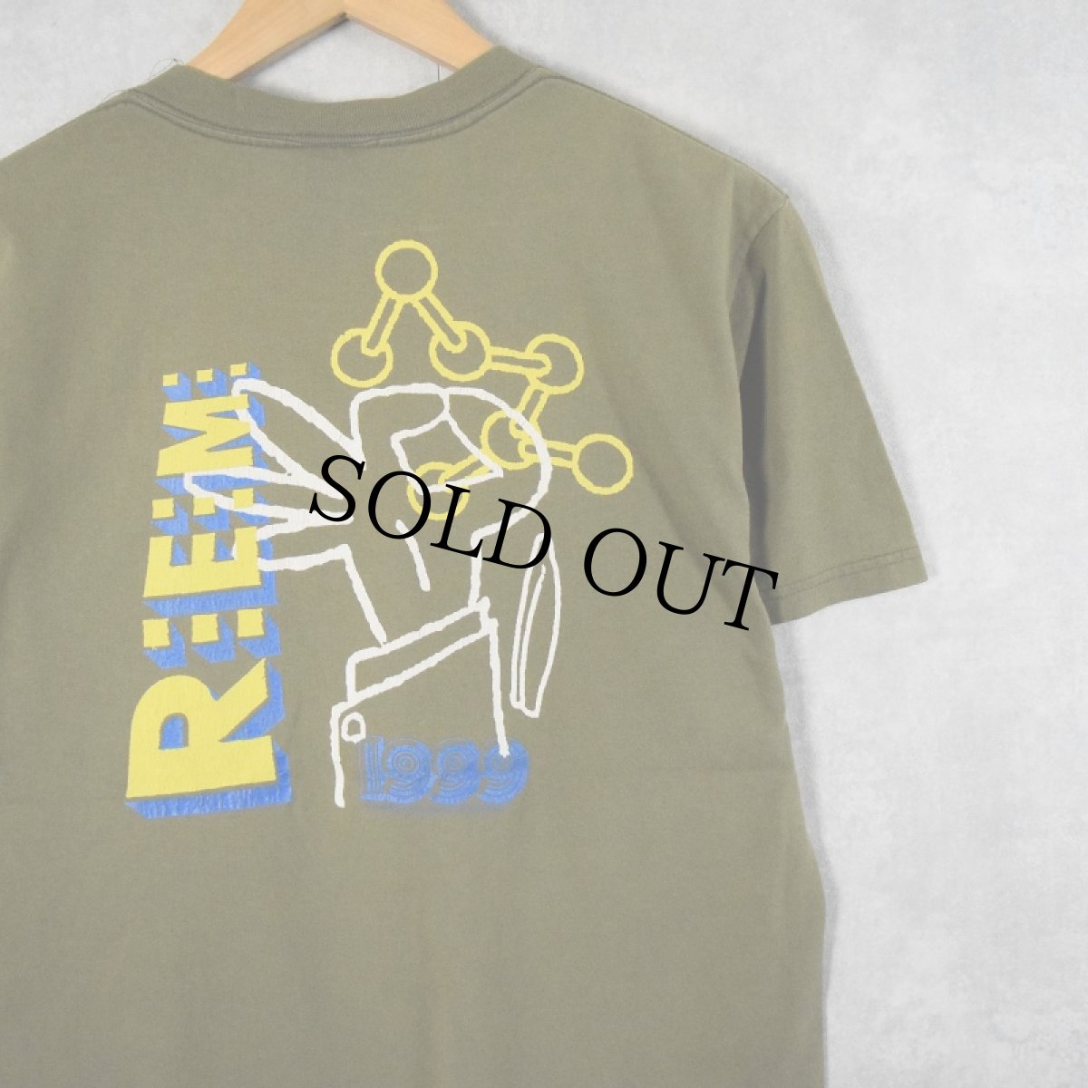 画像2: 90's R.E.M. "UP TOUR 1999" オルタナティブロックバンドTシャツ M (2)