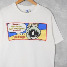 画像1: 【SALE】 90's Marvin the Martian USA製 "Six Flags" キャラクタープリントTシャツ L (1)