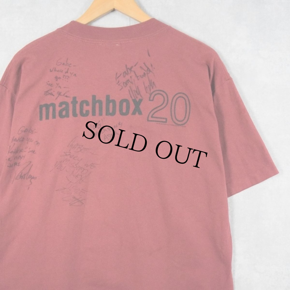 画像2: 90's Matchbox Twenty USA製 "Stole My Baby" ロックバンド ツアープリントTシャツ L (2)