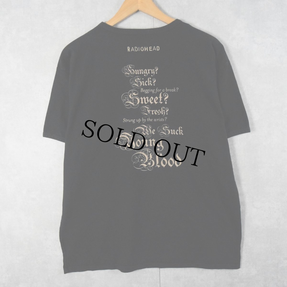 画像2: 2000's Radiohead ロックバンドプリントTシャツ L (2)