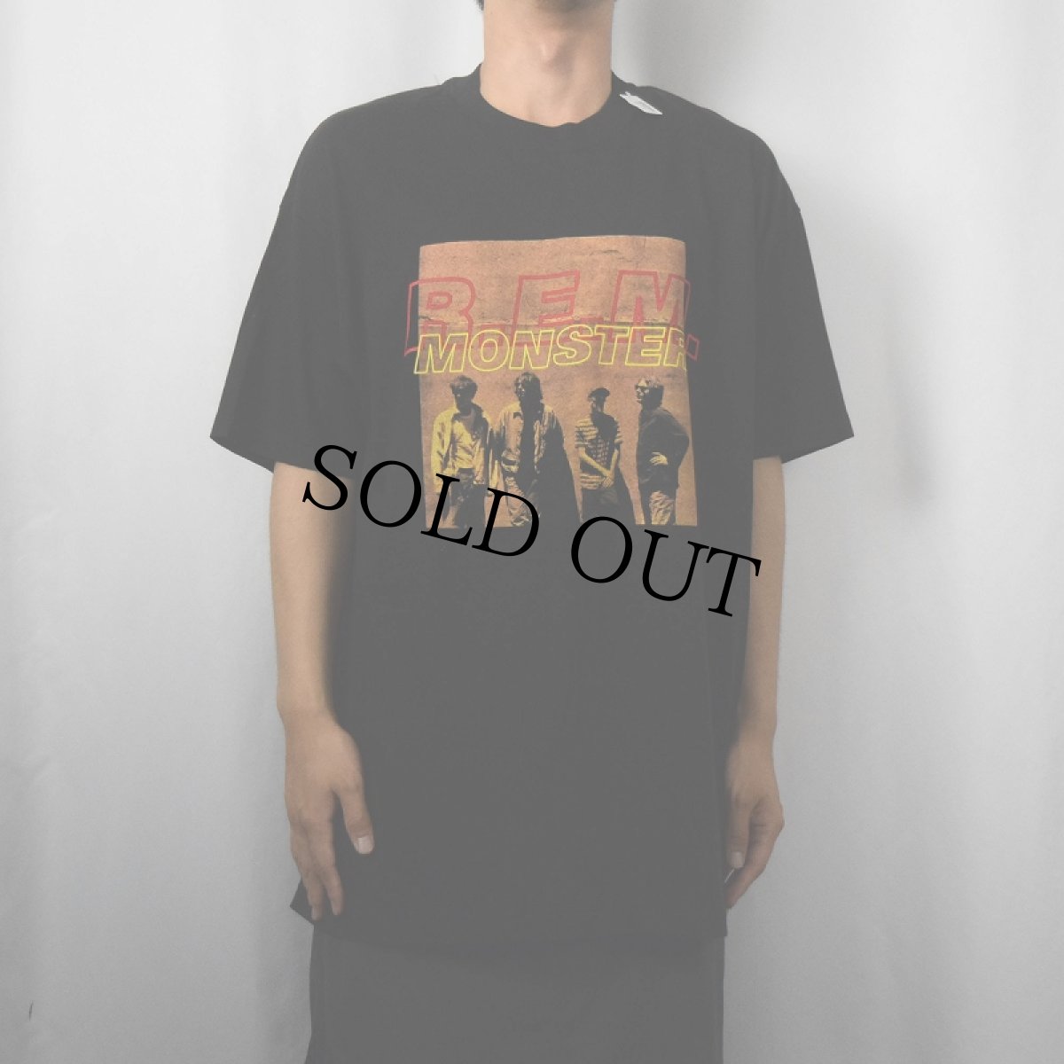 画像3: 90's R.E.M. "MONSTER" オルタナティヴロックバンドTシャツ BLACK XL (3)