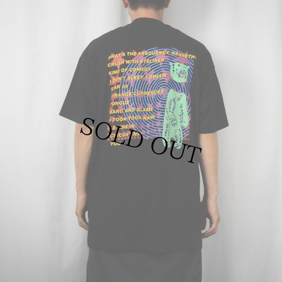 画像4: 90's R.E.M. "MONSTER" オルタナティヴロックバンドTシャツ BLACK XL (4)