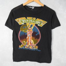画像2: 70〜80's VAN HALEN "NORTH AMERIVAN TOUR" ハードロックバンド ツアーTシャツ BLACK (2)