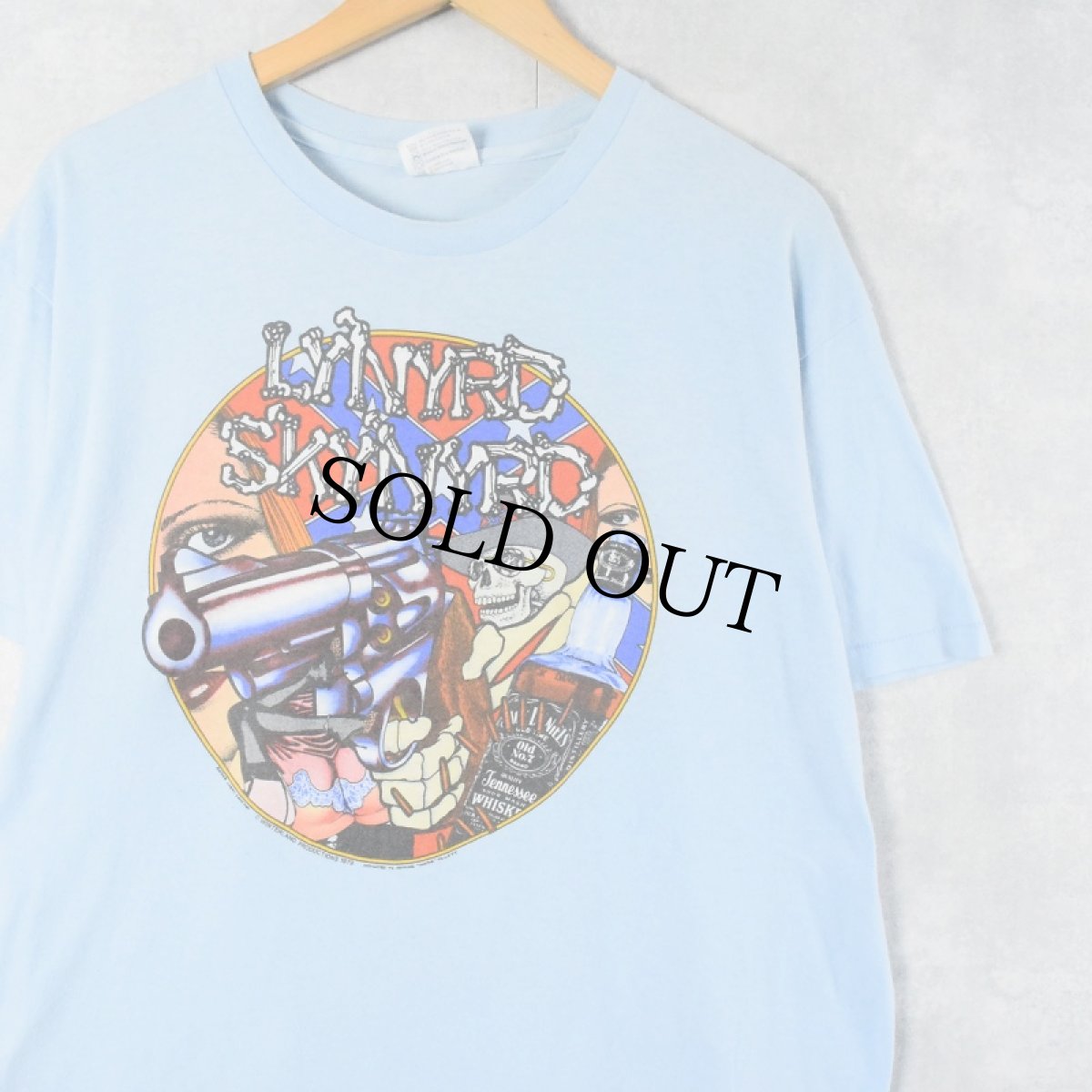 画像1: 70's LYNYRD SKYNYRD USA製 ロックバンド プリントTシャツ XL (1)