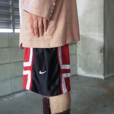 画像4: NIKE ロゴ刺繍 メッシュ バスケットパンツ L (4)