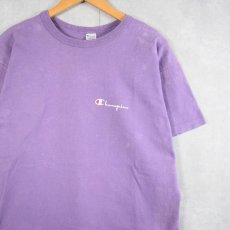 画像1: 80's Champion USA製 トリコタグ ロゴプリントTシャツ XL (1)