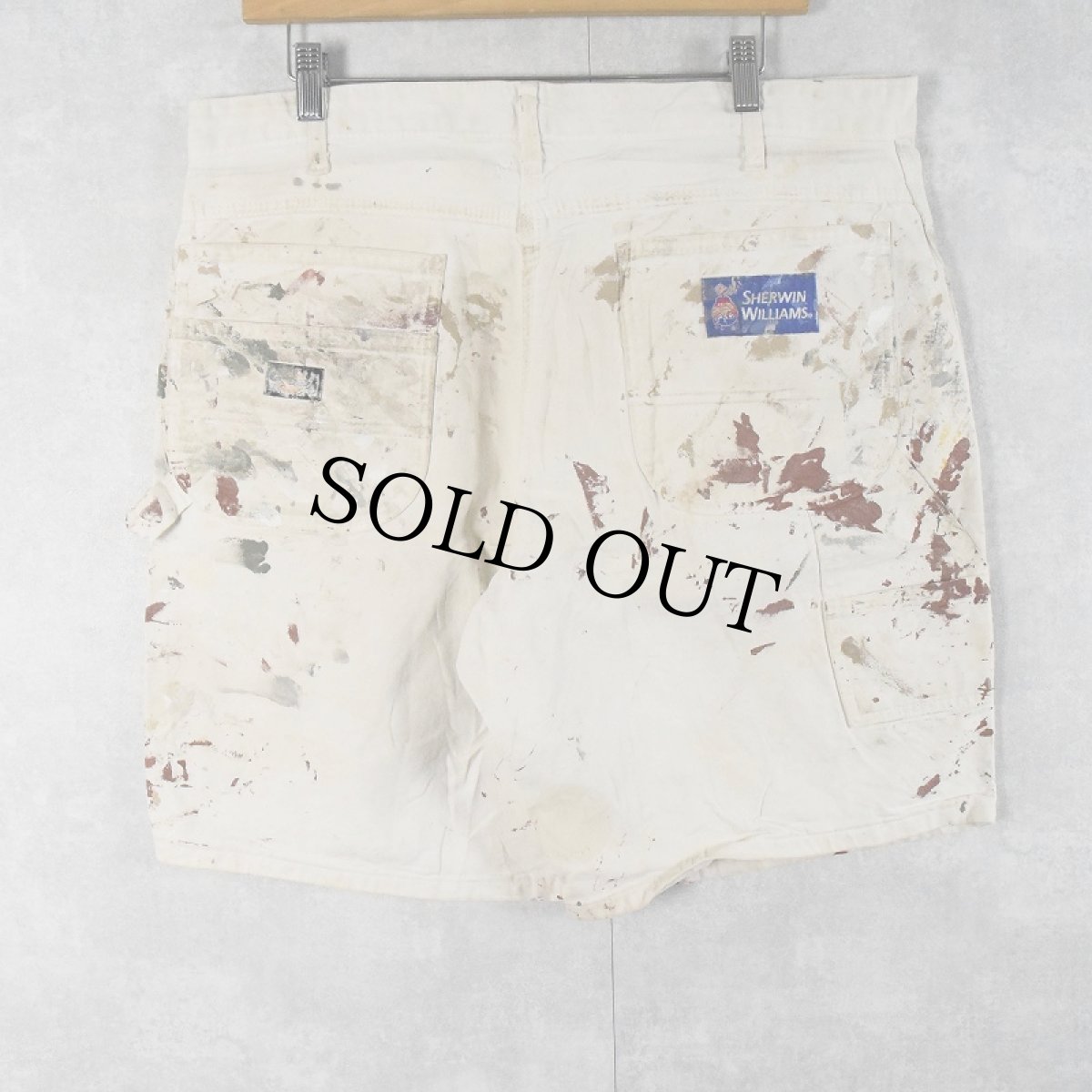 画像2: Dickies ペンキペイント ペインターショーツ W38 (2)