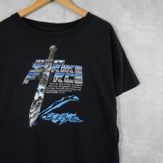 画像1: 【SALE】 90's "STRIKE FORCE" 聖書プリントTシャツ BLACK L (1)