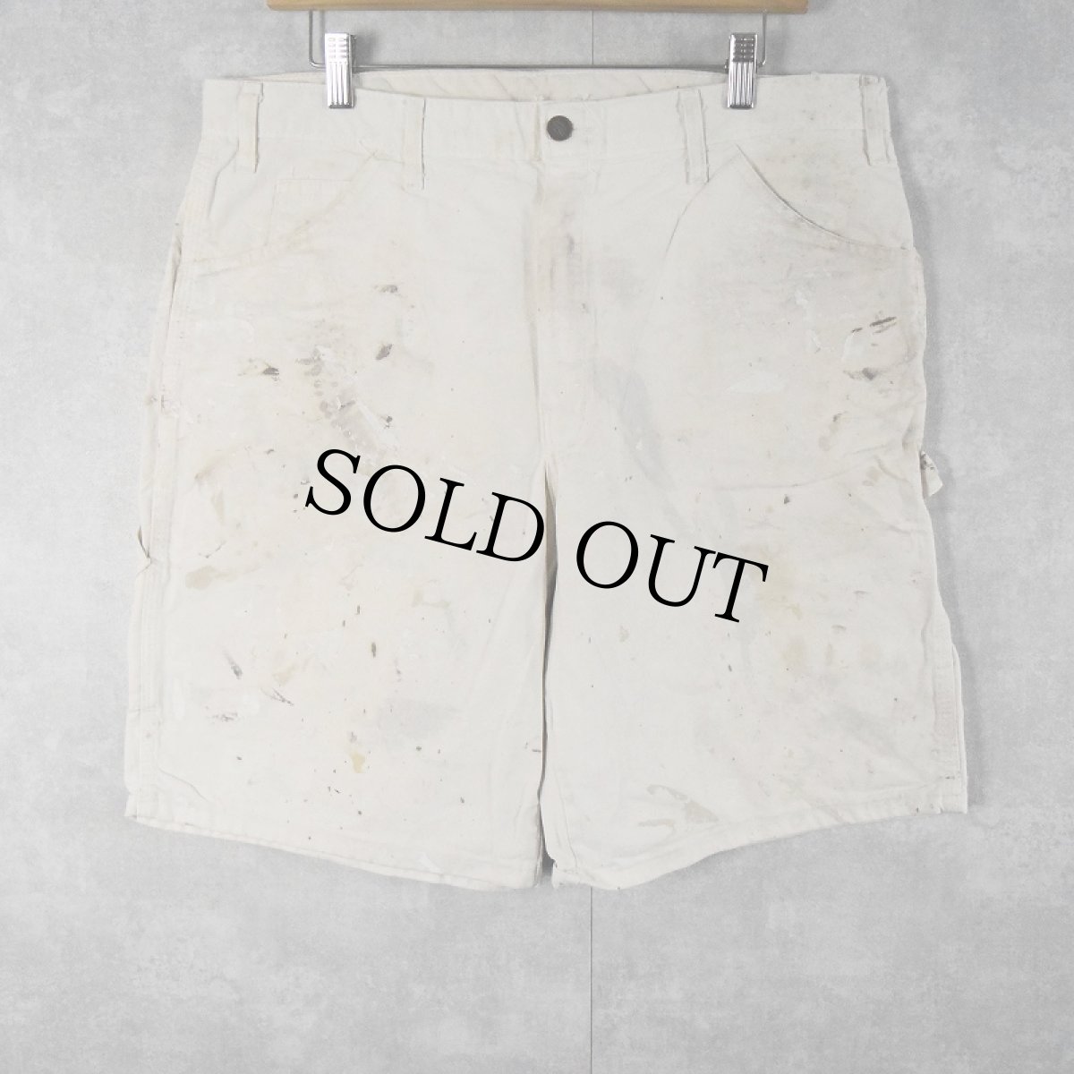 画像2: Dickies ペンキペイント ペインターショーツ W38 (2)