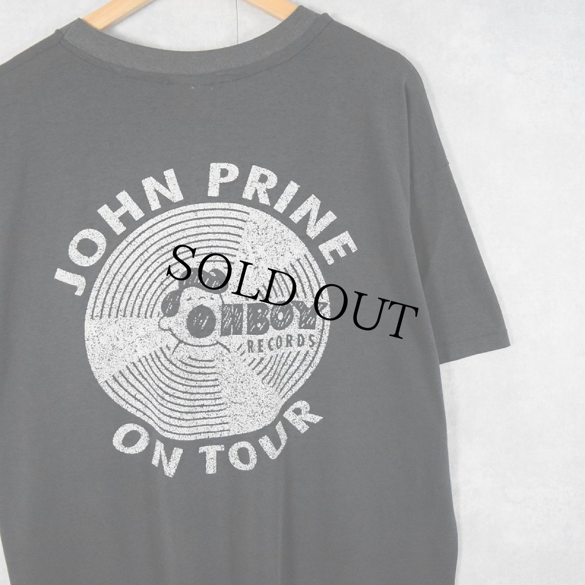 画像2: 90's John Prine USA製 "JOHN PRINE ON TOUR" シンガーソングライター ツアーTシャツ BLACK XL (2)