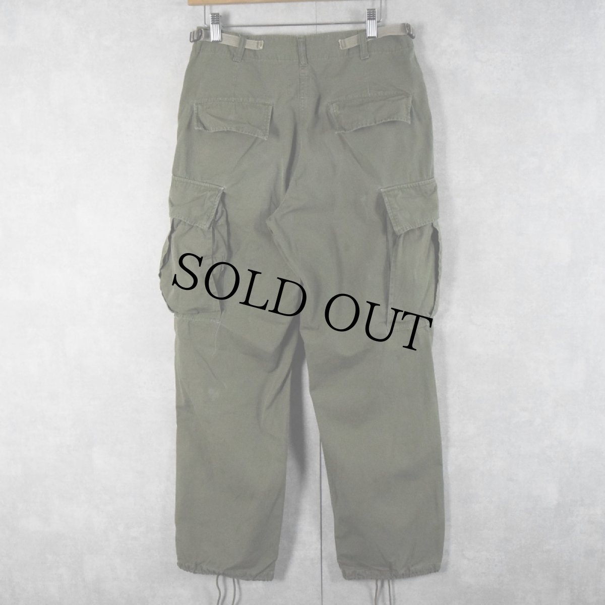 画像2: 60's U.S.ARMY コットンポプリン ジャングルファティーグパンツ 3rd REGULAR SMALL (2)