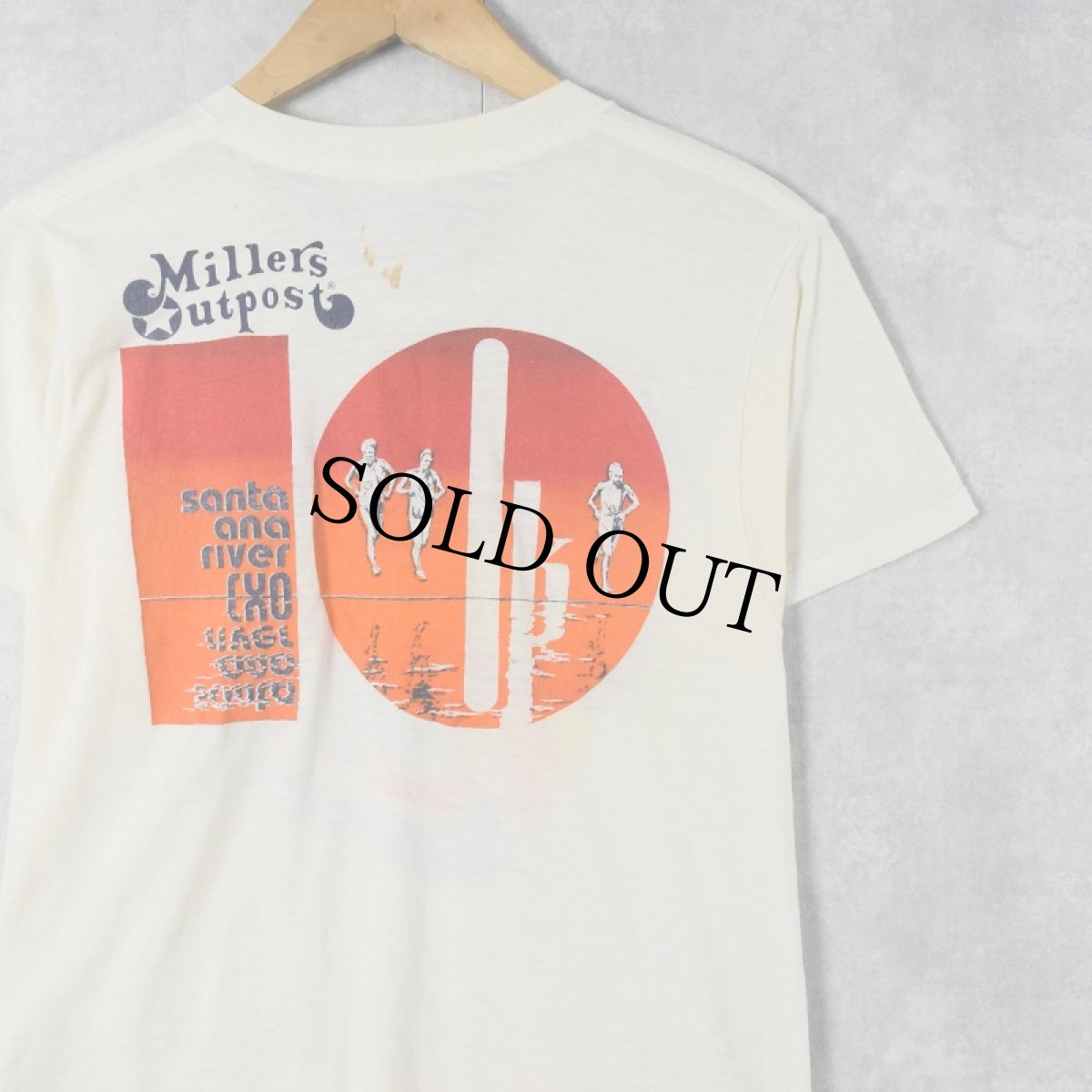 画像2: 70〜80's NIKE 社外タグ 4連ロゴ "Millers Outpost" ロゴプリントTシャツ (2)