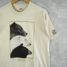 画像1: 80's LIBERTY GRAPHICS Diana Dee Tyler USA製 "THREE BEARS" くまイラストプリントTシャツ M (1)