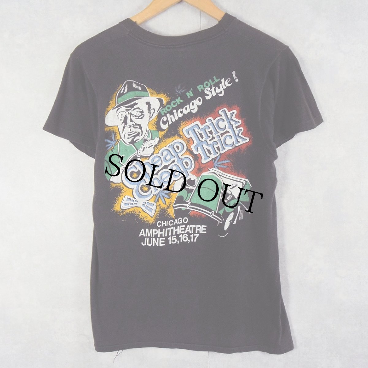 画像2: 70's Cheap Trick ロックバンドプリントTシャツ BLACK L (2)