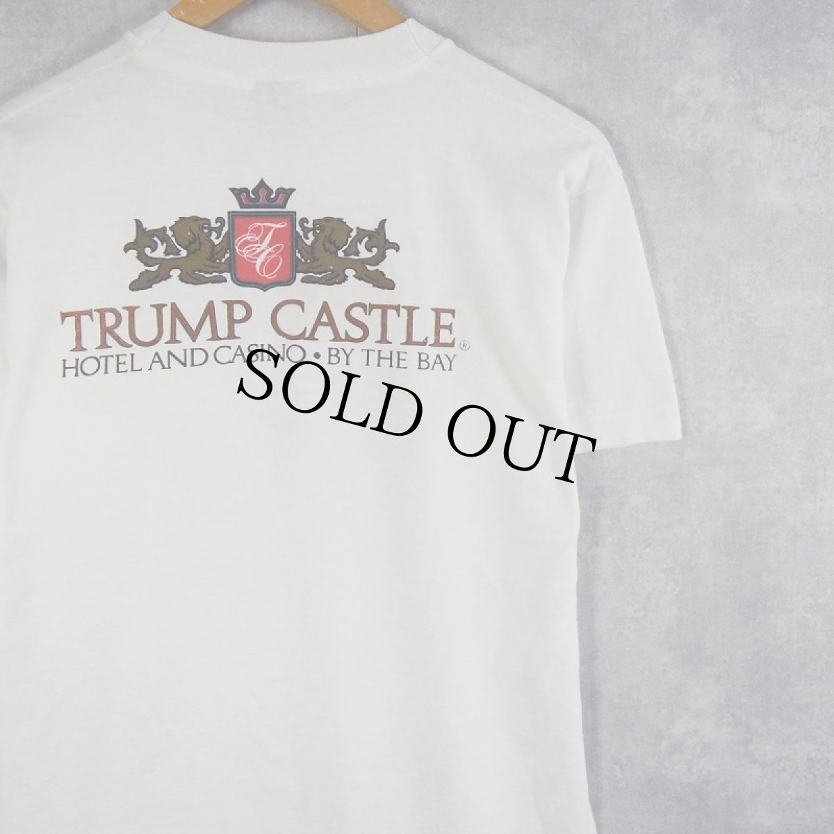 画像2: 90's USA製 "MILLION CASH GUARANTEED" カジノ イラストプリントTシャツ L (2)