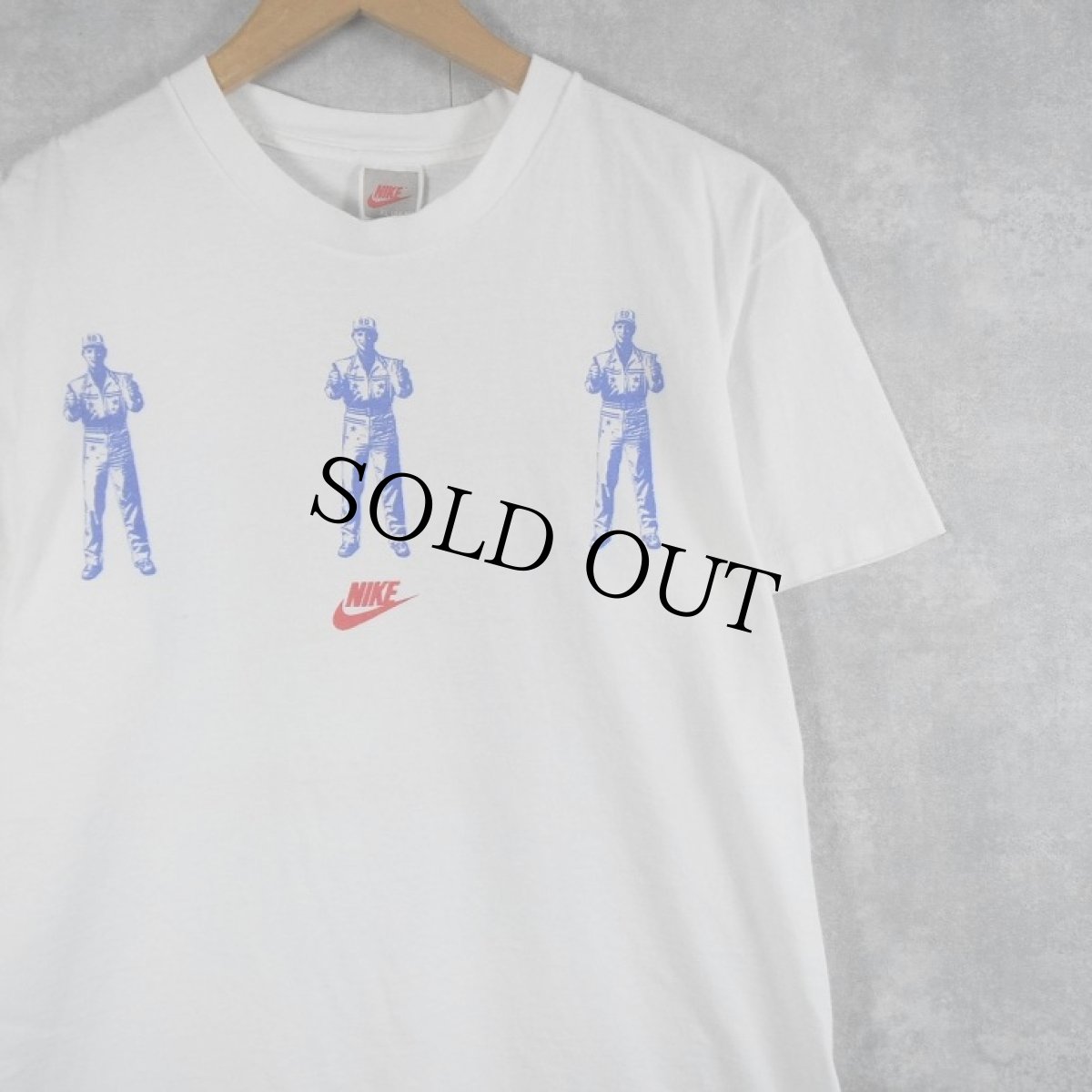 画像2: 90's NIKE 銀タグ USA製 "I Think I broke my brain." プリントTシャツ XL (2)