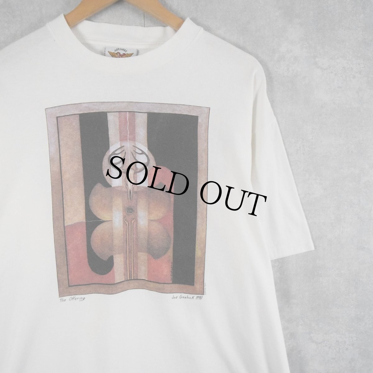 画像1: 90's Joe Geshick USA製 "The Offerring" アートプリントTシャツ XL (1)