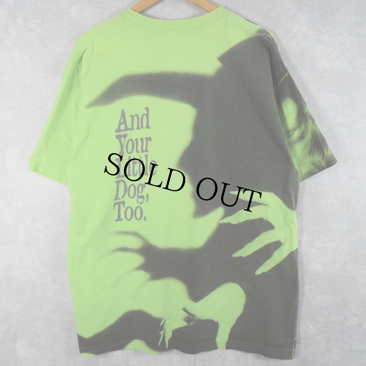 画像2: 90's Wizard of Oz USA製 "I'll get you my pretty!" 大判プリントTシャツ XL (2)