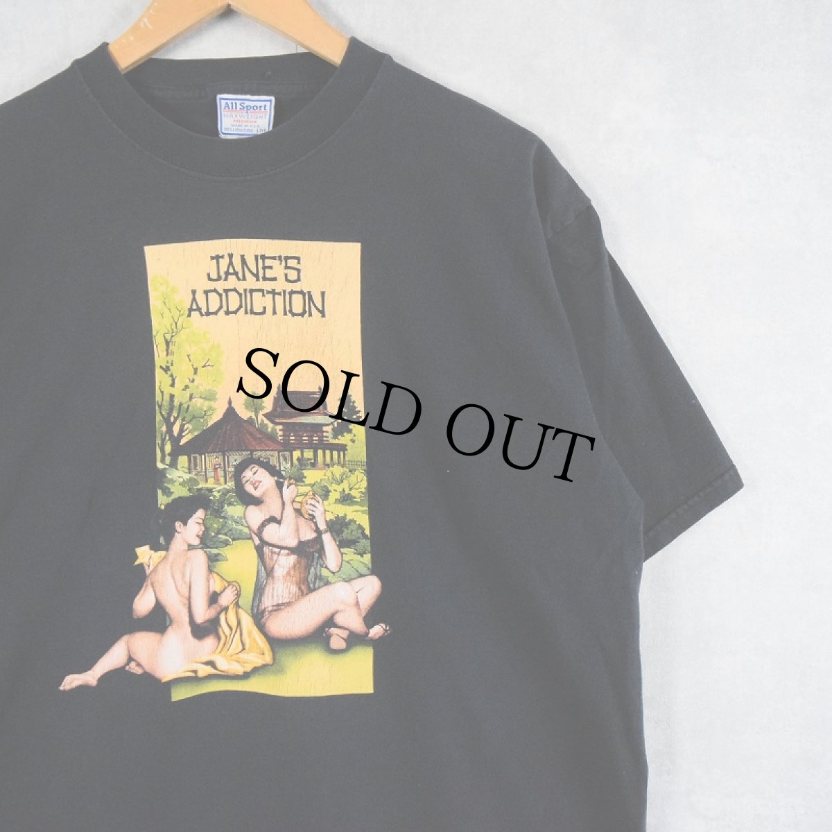 画像1: 2000's JANE'S ADDICTION USA製 "JUBILEE TOUR 2001" オルタナティブロックバンドツアーTシャツ L (1)