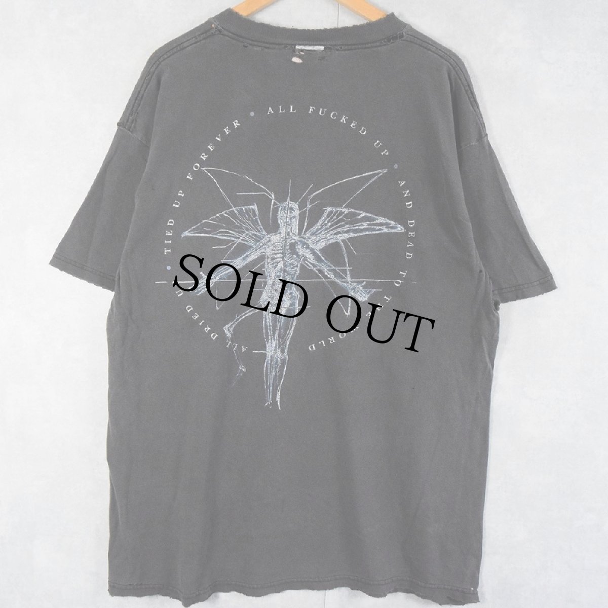 画像2: 90's MARILYN MANSON "Dried Up Tied Up and Dead Antichrist Superstar" ロックバンドプリントTシャツ BLACK (2)