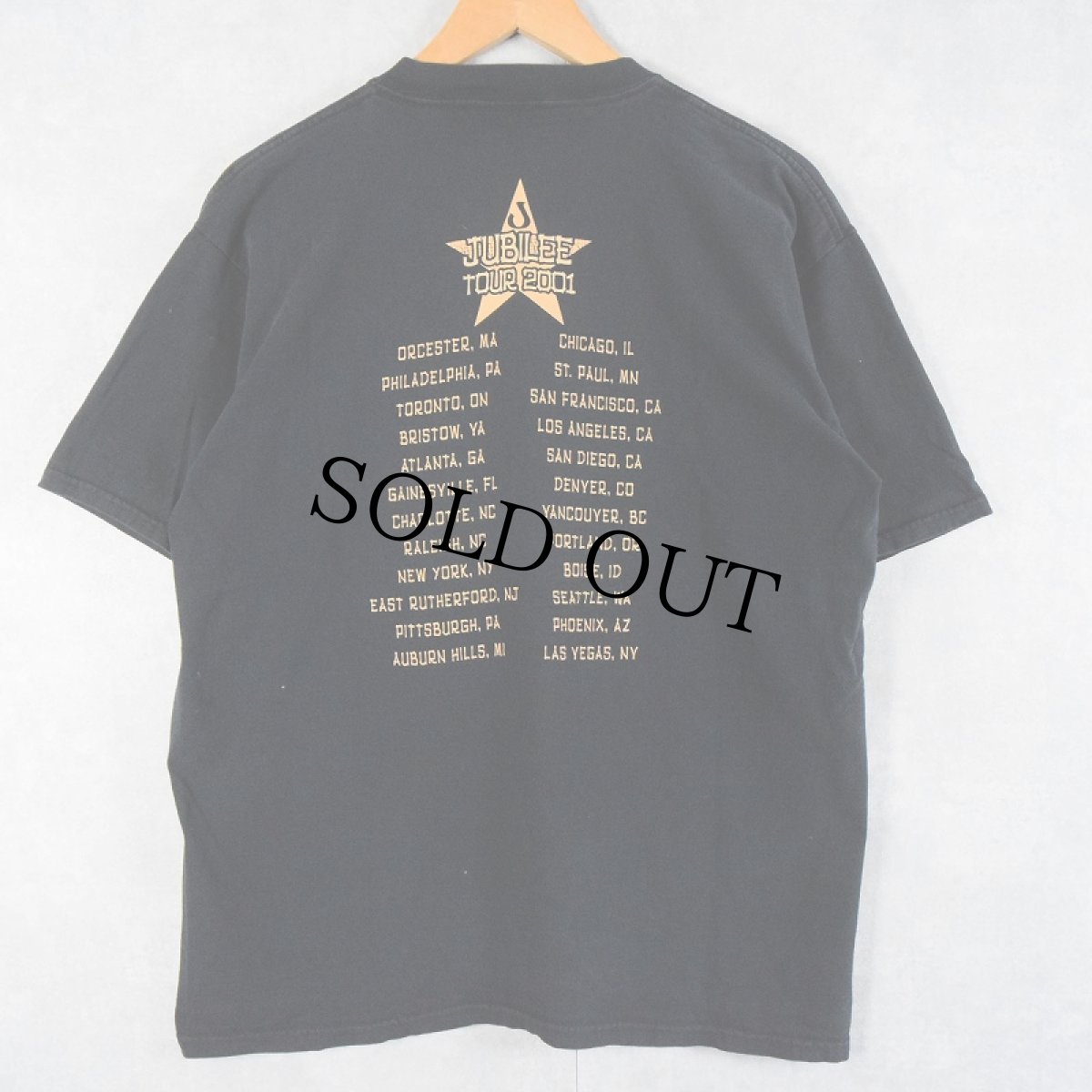 画像2: 2000's JANE'S ADDICTION USA製 "JUBILEE TOUR 2001" オルタナティブロックバンドツアーTシャツ L (2)