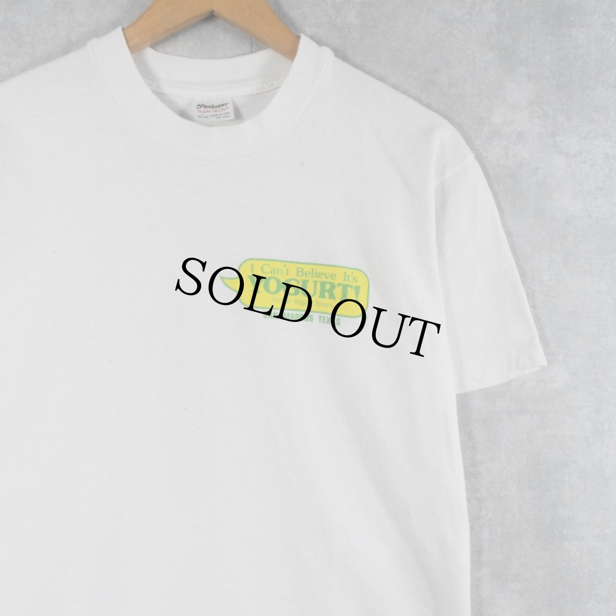 画像2: 【SALE】 90's I Can't Believe It's Yogurt! USA製 ソフトクリームメーカー プリントTシャツ L (2)