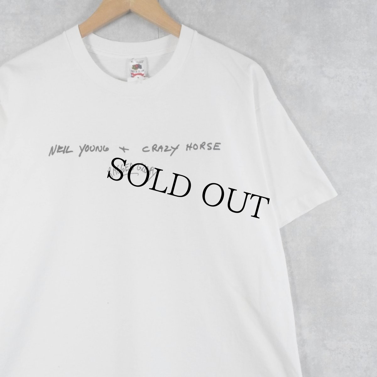 画像2: 90's NEIL YOUNG & CRAZY HORSE USA製 "Don't Spook the Horses" バンドプリントTシャツ XL (2)