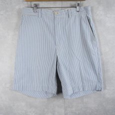 画像1: POLO Ralph Lauren ストライプ柄 シアサッカーショーツ W33 (1)