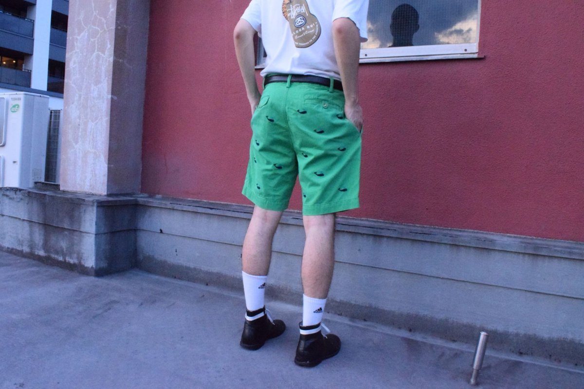 画像3: 【SALE】 POLO Ralph Lauren "CLASSIC FIT" クジラ刺繍 コットンチノショーツ W36 (3)