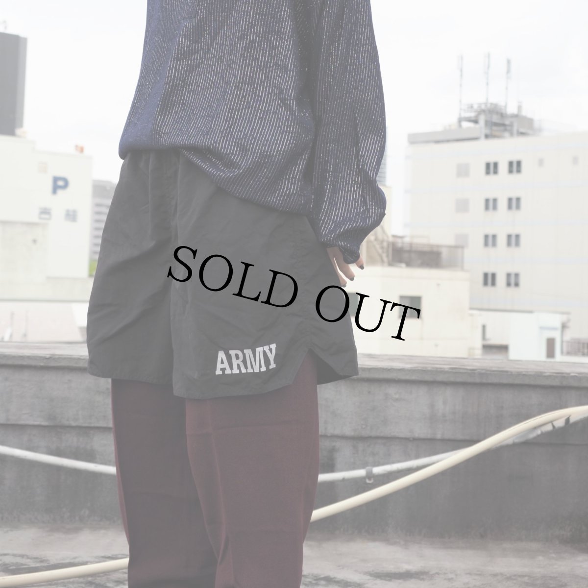 画像3: U.S.ARMY PFU トレーニングショーツ BLACK MEDIUM (3)