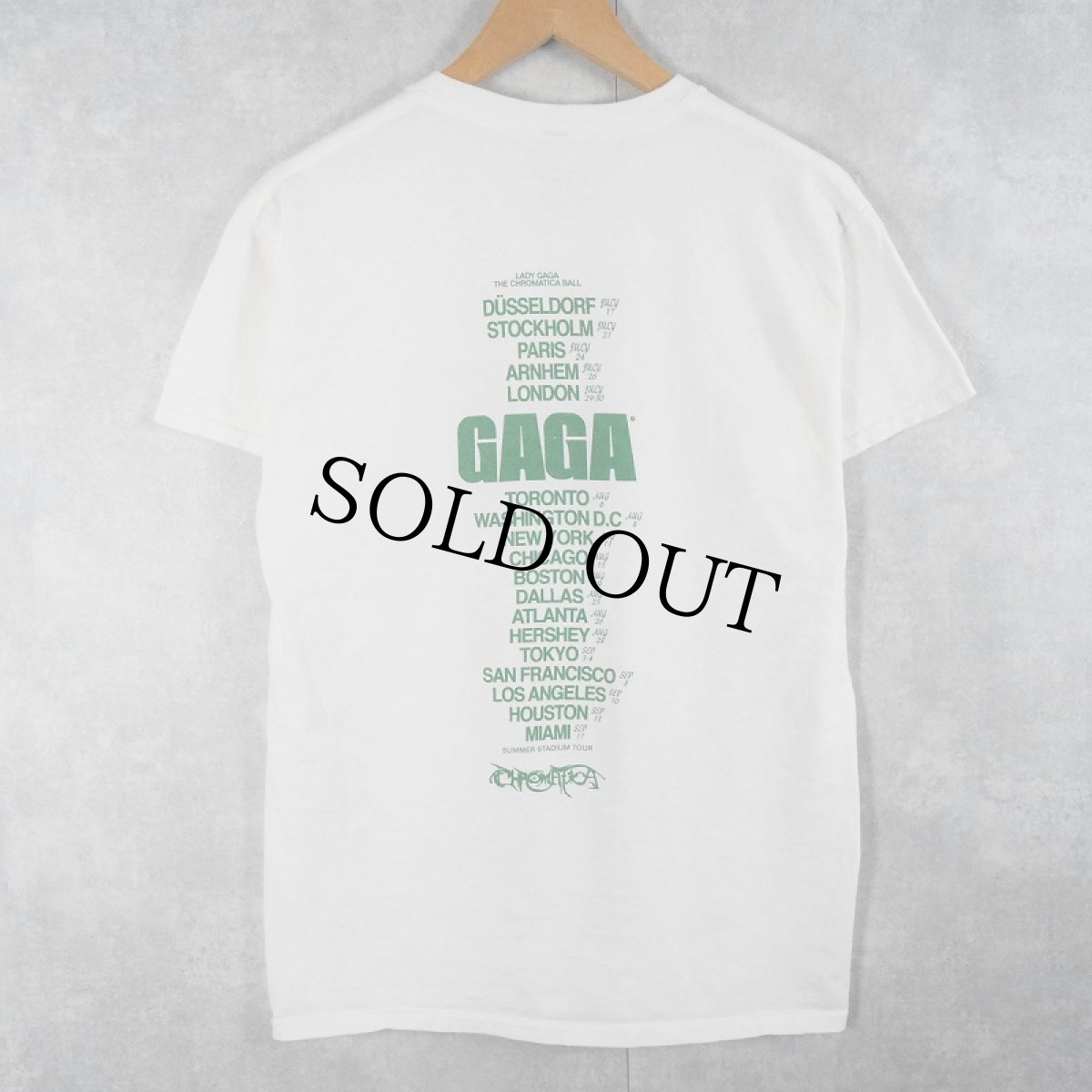 画像3: LADY GAGA "THE CHROMATICA BALL 2022" ミュージシャンツアーTシャツ S (3)