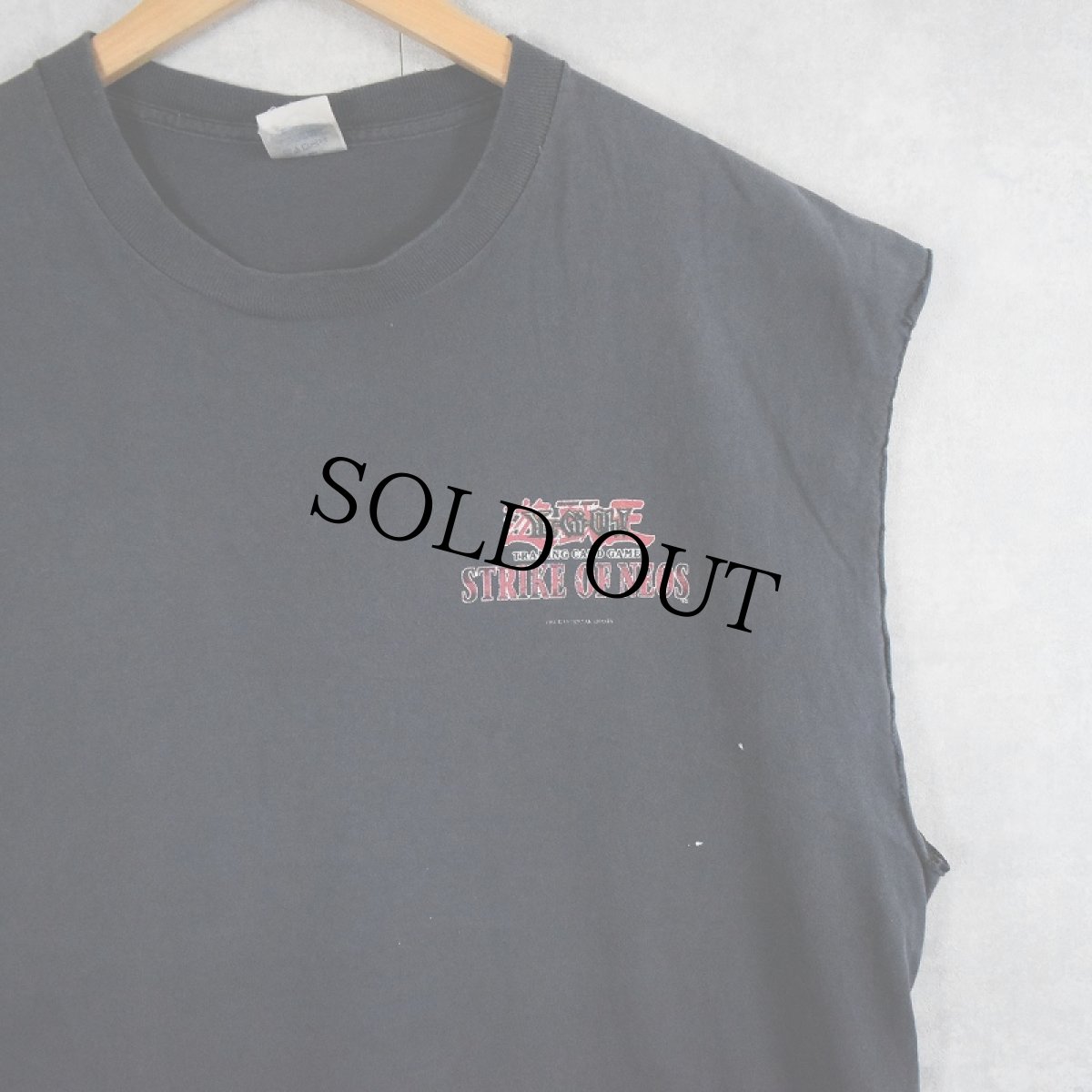 画像2: 2000's 遊戯王 STRIKE OF NEOS "E・HERO ネオス" カードゲームプリント カットオフTシャツ (2)