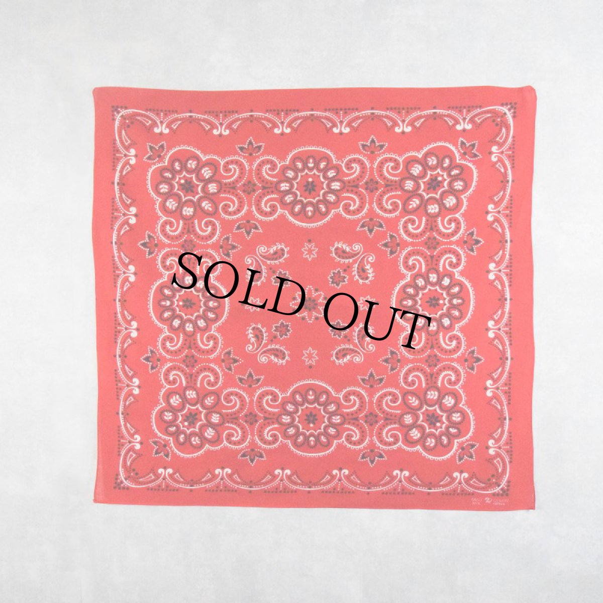 画像2: 60's エレファントブランド ペイズリー柄 バンダナ 上鼻 (2)