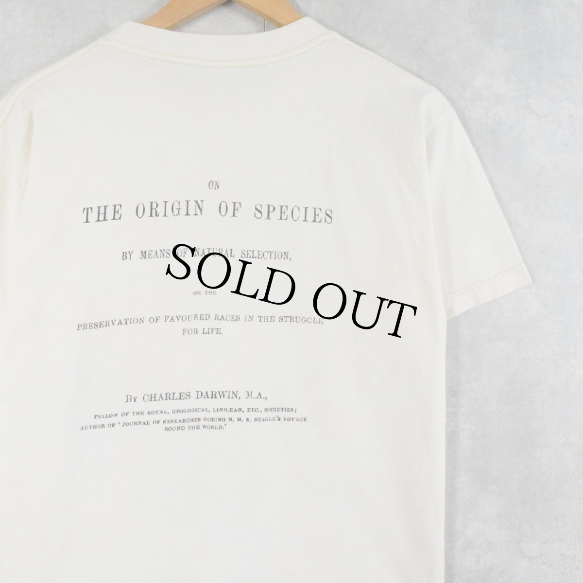 画像2: Charles Darwin "GALAPAGOS" 偉人プリントTシャツ (2)