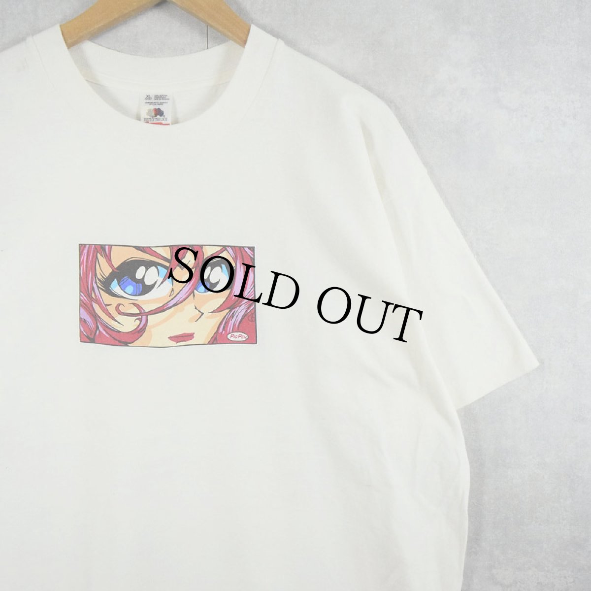 画像1: 90's PIG PEN アニメキャラクタープリントTシャツ XL (1)