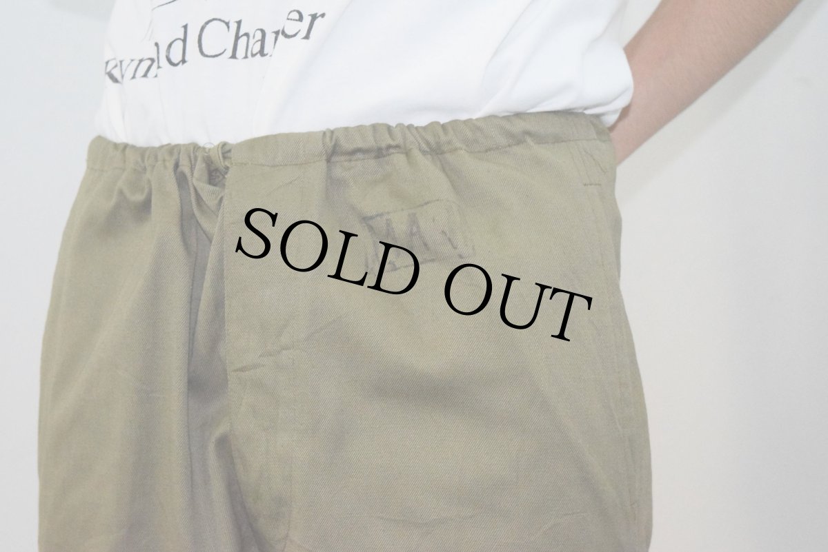 画像4: 80's ROMANIAN ARMY ダブルニー イージーパンツ W20-39 (4)