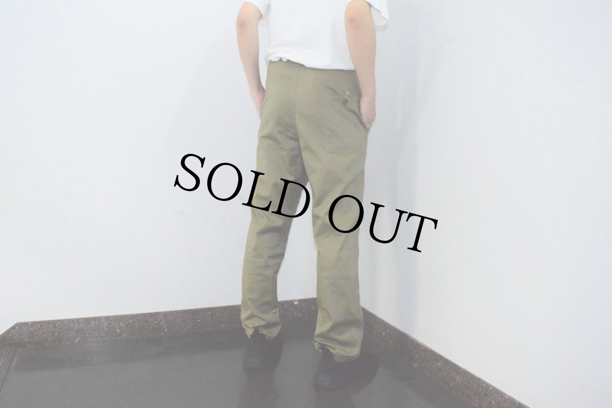 画像3: 80's ROMANIAN ARMY ダブルニー イージーパンツ W20-39 (3)