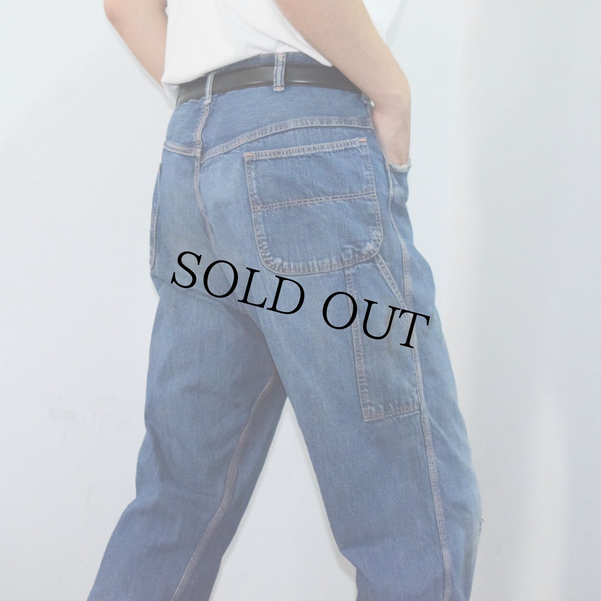 画像2: 50's STOREBRAND デニムペインターパンツ W38 (2)