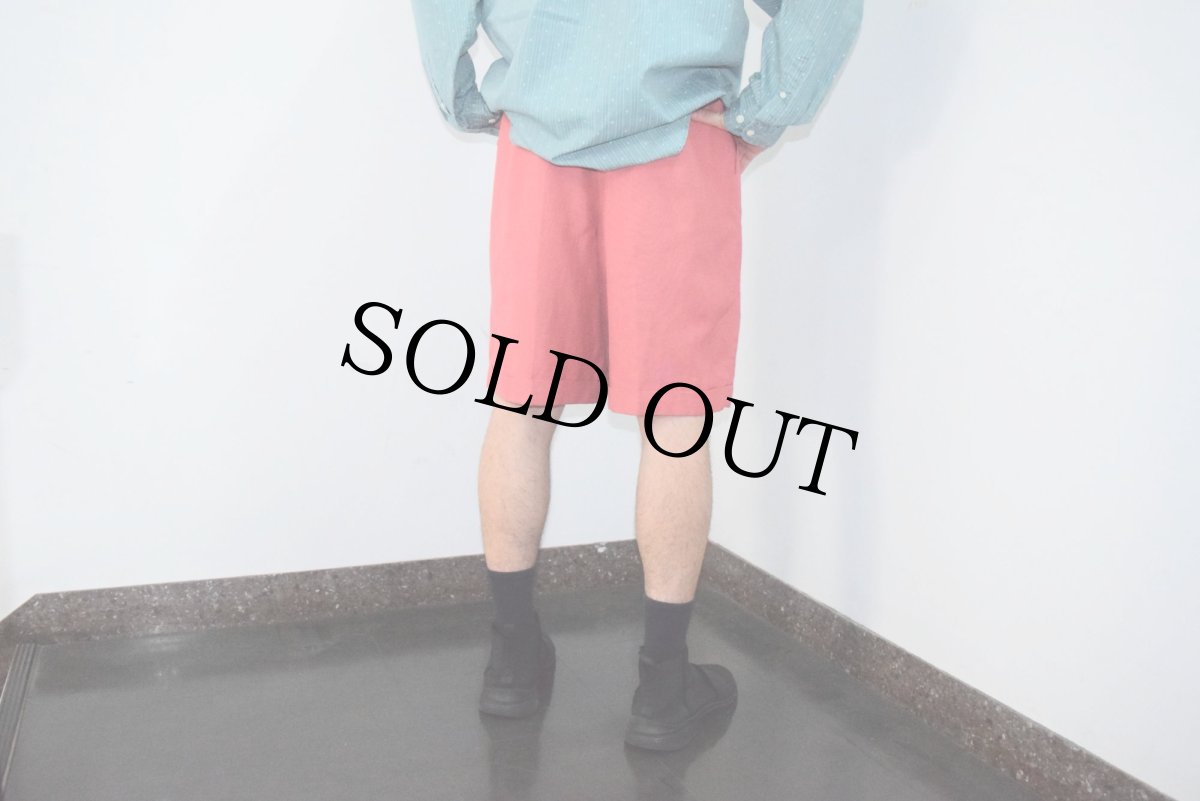 画像4: 90's Talbots USA製 2タック レーヨン×リネンショーツ W31 (4)