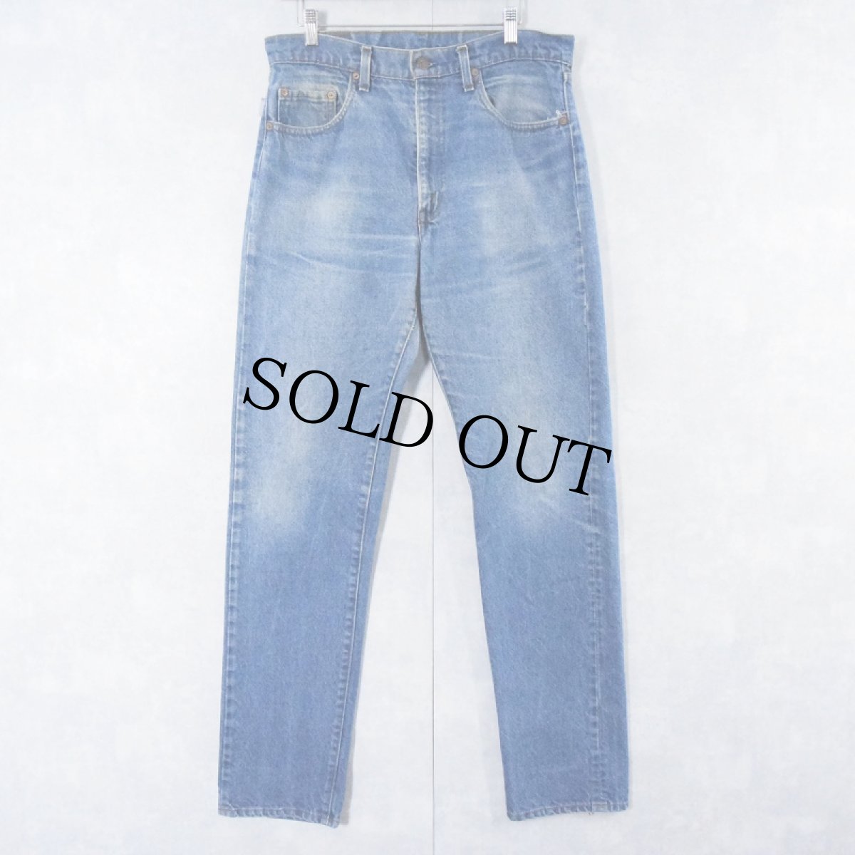 画像1: 80's Levi's 505 USA製 内股シングル デニムパンツ W33 (1)