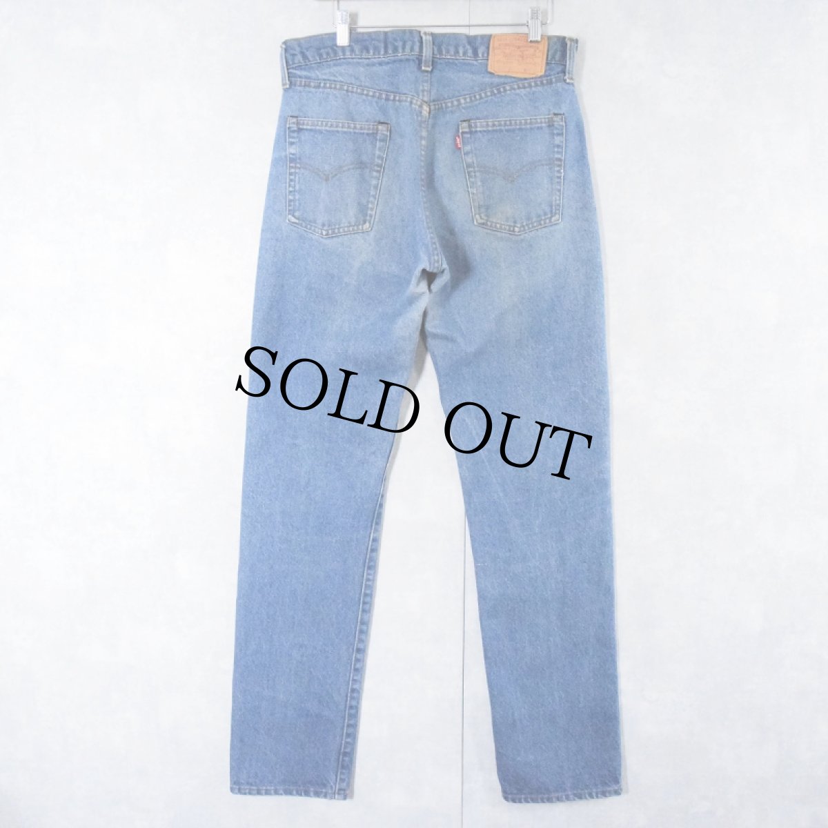 画像2: 80's Levi's 505 USA製 内股シングル デニムパンツ W33 (2)