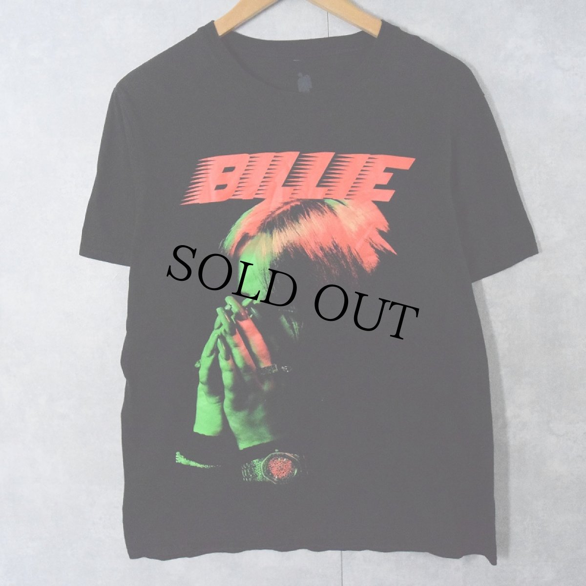 画像1: Billie Eilish "My Future" ミュージシャンフォトプリントTシャツ BLACK M (1)