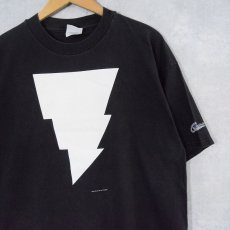 画像1: 【SALE】 90's Matt Wagner "CAPTAIN MARVEL" ロゴプリントTシャツ BLACK XL (1)
