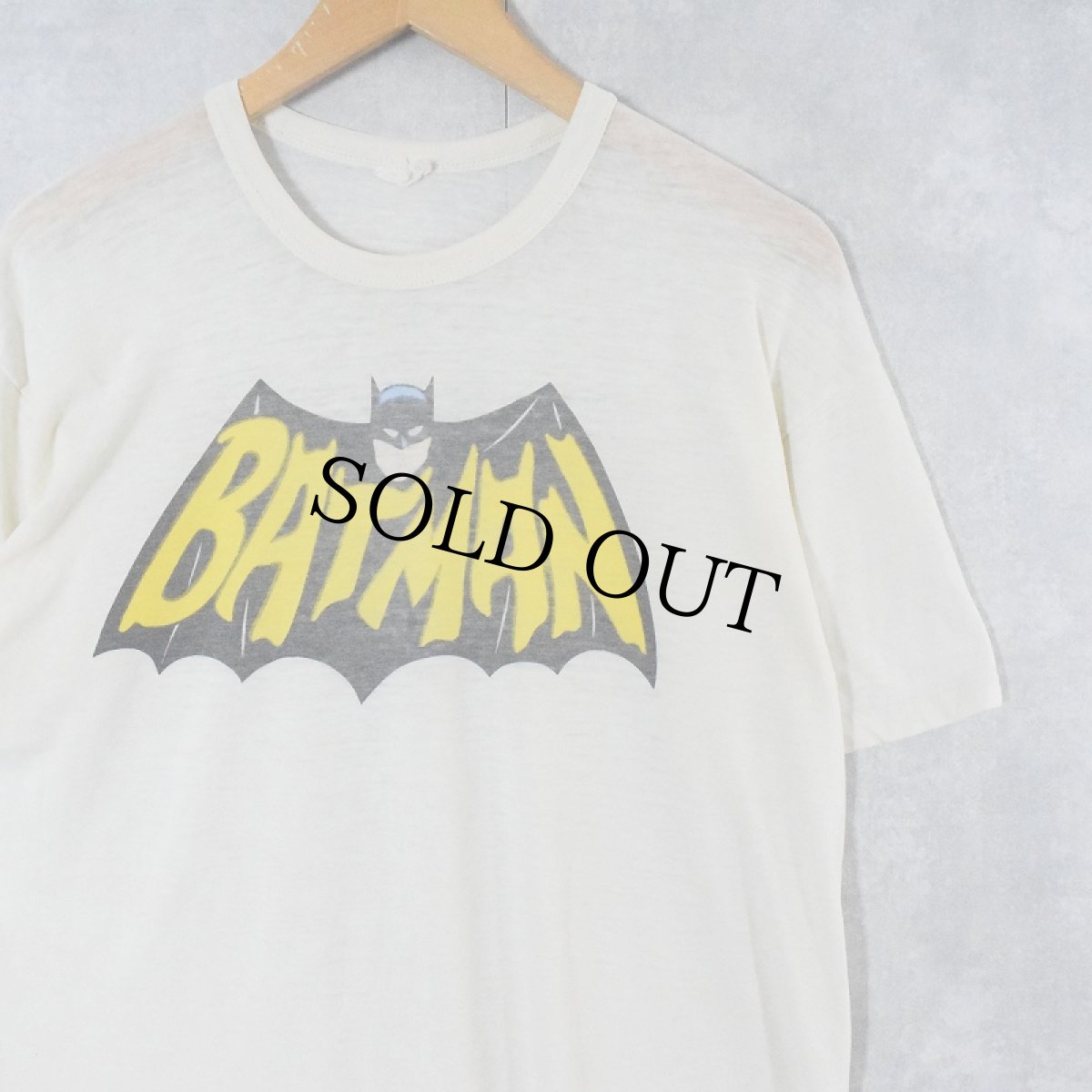 画像1: 70〜80's BATMAN 染み込みプリントTシャツ (1)