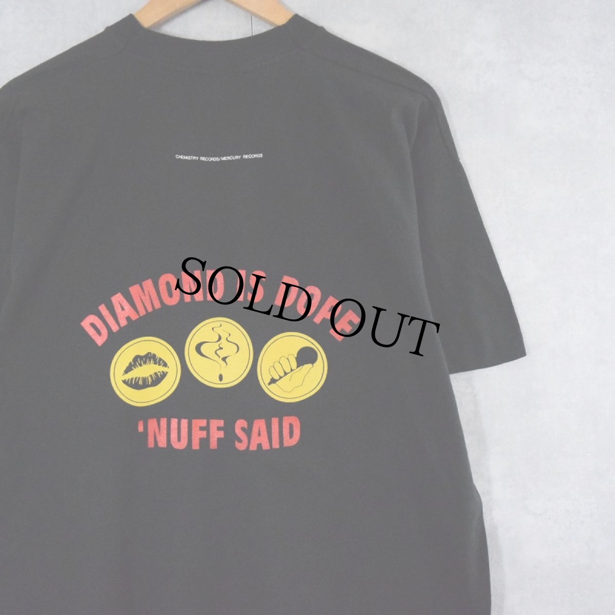 画像2: 90's DIAMOND AND THE OSYCHOTIC NEUROTICS USA製 ヒップホップTシャツ BLACK XL (2)